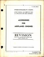 Interchangeability Charts - Accessories for Aircraft Engines