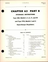 Overhaul Instruction for Supercharger Regulators, Ch 63 Part B