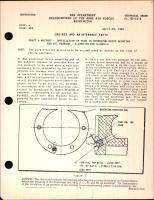 Installation of Plug In Generator Drive Mounting Pad Oil Passage on Pratt & Whitney R-1830-59 and R-2000-3