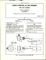 Overhaul Instructions with Parts Breakdown for Tank Unit Assembly - Part EA585A-1064