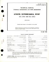 Overhaul Instructions with Parts Breakdown for Electromechanical Rotary Actuator - GYLC 3778-1 and GYLC 3778-2 