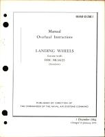 Overhaul Instructions for Landing Wheels for Use with Disc Brakes
