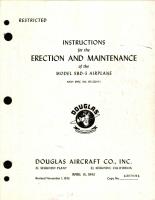 Instructions for the Erection and Maintenance of the Model SBD-5 Airplane