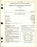 Overhaul Instructions with Parts for Motor Actuated Slide Shut Off Valve - Part 102297 
