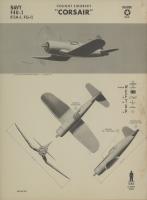 F4U-1 Corsair Recognition Poster