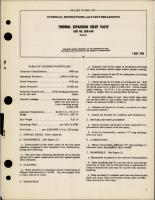 Overhaul Instructions with Parts Breakdown for Thermal Expansion Relief Valve - Part MTR-4-09 