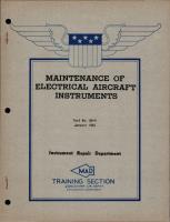 Maintenance of Electrical Aircraft Instruments  - Instrument Repair Department