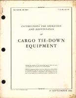 Instructions for Operation and Maintenance of Cargo Tie-Down Equipment