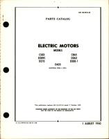 Parts Catalog for Electric Motors 