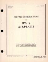 Service Instructions for BT-13 Airplane