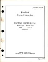 Overhaul Instructions for Ground Cooling Fan - Part 49610 - Model FAN1-9