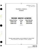 Overhaul for Pressure Sensitive Altimeters Kollsman Part No. D22061 04 004, D22061 04 010, MA-1