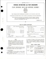 Overhaul Instructions with Parts Breakdown for CF3BR Container, Valve and Cartridge Assembly - 891134, 891134-01, and 891134-02