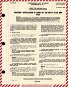 Installation of Radio Set AN/APS-13 for P-61A and P-61B