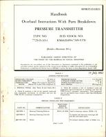 Overhaul Instructions with Parts Breakdown for Pressure Transmitter - Type 7725-15-A5-1