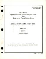 Operation and Service Instructions with Illustrated Parts Breakdown for Synchrophaser Test Set - Part GS4150 