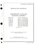 Illustrated Parts Breakdown for Barometric Altitude Control Assembly Part No. 15505, 15508, 15514 