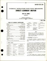 Overhaul Instructions with Parts Breakdown for Direct-Current Motor - Part 26900-2