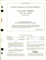 Overhaul Instructions with Parts Breakdown for Actuator Assembly - Part 102842BV 