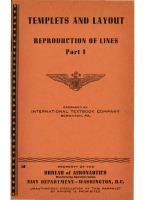 Templets and Layout - Reproduction of Lines Part 1 - Bureau of Aeronautics