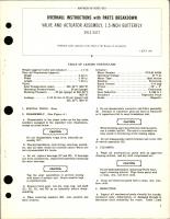 Overhaul Instructions with Parts Breakdown for Valve and Actuator Assembly, 1.5 Inch Butterfly - DYLZ 5477