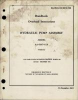 Overhaul Instructions for Hydraulic Pump Assembly - Model AA-65674-L6