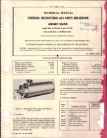 Overhaul Instructions with Parts Breakdown for Aircraft Heater - Part A77A63 - Type S-125