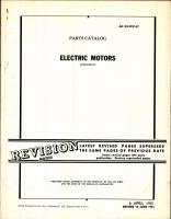 Parts Catalog for Airesearch Electric Motors