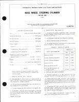 Overhaul Instructions with Parts Breakdown for Nose Wheel Steering Cylinder Part No. 4758