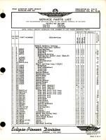 Service Parts List for 5 Way De-Icer Valve - 571-5-A, 572-7-A, 572-8-A, and 572-10-A 