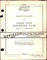 Parts Catalog for Float Type Alighting Gear for C-47 Airplanes