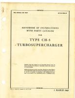 Handbook of Instructions with Parts Catalog for Type CH-5 Turbosupercharger