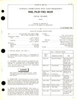 Overhaul Instructions with Parts Breakdown for Dual Pilot Fuel Valve Part No. 1323-547095 