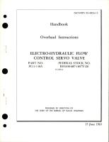 Overhaul Instructions for Electro-Hydraulic Flow Control Servo Valve - Part FC11-148A