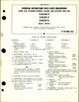 Overhaul Instructions with Parts Breakdown for Screw Jack Assemblies Rutter, Aileron and Elevator Trim Tabs