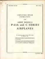 Structural Repair Instructions for Army Models P-63