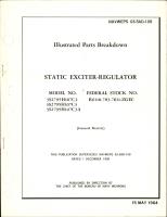 Illustrated Parts Breakdown for Static Exciter Regulator - Models 3S2795H107C2, 3S2795H107C3, and 3S2795H107C3A 