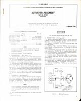 Instructions w Parts Breakdown for Actuator Assembly Part 104987