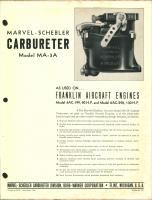 Marvel-Schebler Carburetor Model MA-3A