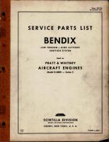 Service Parts List for Bendix Low Tension High Altitude Ignition System