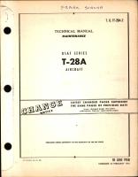 Maintenance Manual for T-28A Aircraft