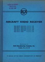 RCA Aircraft Radio Receiver