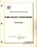 Overhaul Instructions with Parts Catalog for Power Driven Rotary Pump - RGI5980 Series