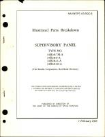 Illustrated Parts Breakdown for Supervisory Panel - Types 34B28-7M-A, -9-A, -11-A, -20-A