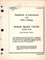 Instructions with Parts Catalog for Power Brake Valves 402286 Series