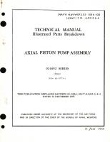 Illustrated Parts Breakdown for Axial Piston Pump Assembly 024692 Series 