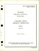 Operation and Service Instructions for Variable Pitch Propeller - Model 43H60-341