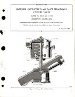Overhaul Instructions with Parts Breakdown for Shutoff Valve - Assembly No. 96120 and 527718