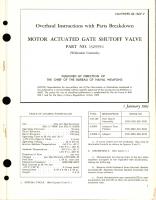 Overhaul Instructions with Parts Breakdown for Motor Actuated Gate Shutoff Valve - Part 132555-1