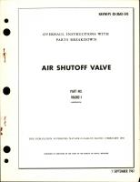 Overhaul Instructions with Parts Breakdown for Air Shutoff Valve - Part 106282-1